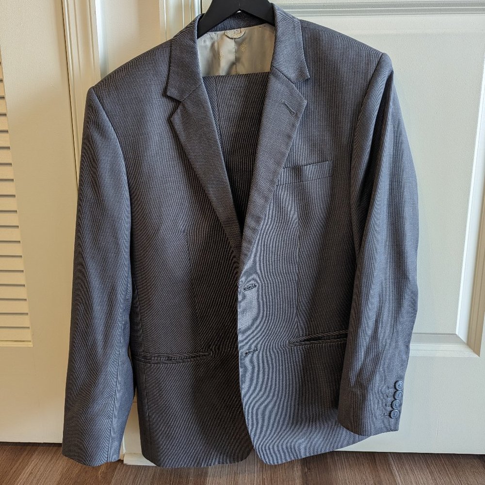 Two-piece, Light Gray Custom Suit